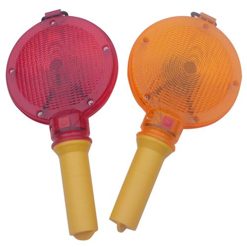 交通警示灯 红黄6LED光控感应路锥灯，守护施工安全的智能卫士